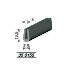 Lemovka EPDM 7,5 × 3 mm (výška 13,5 mm), 350155